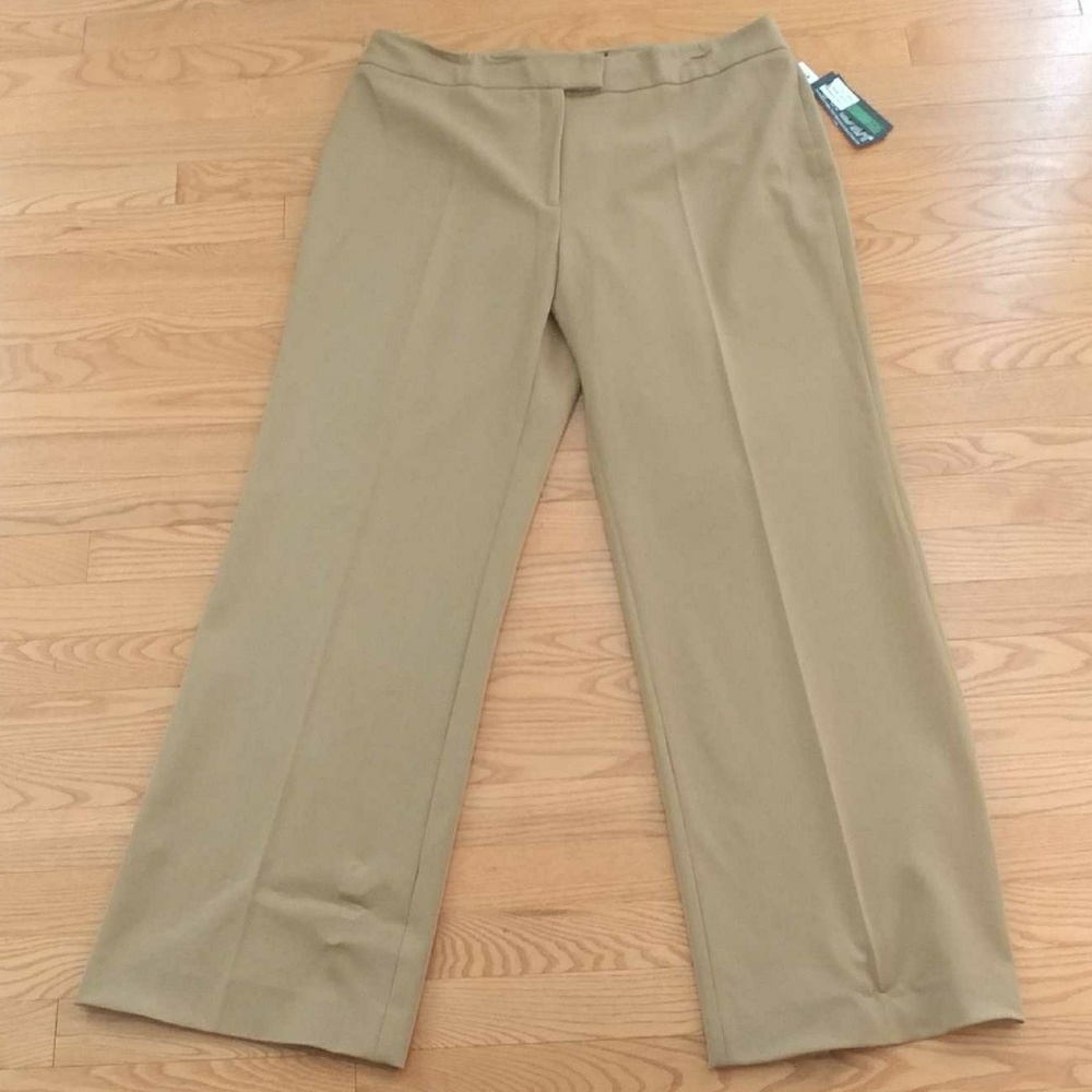 Beige trouser bootcut pants
